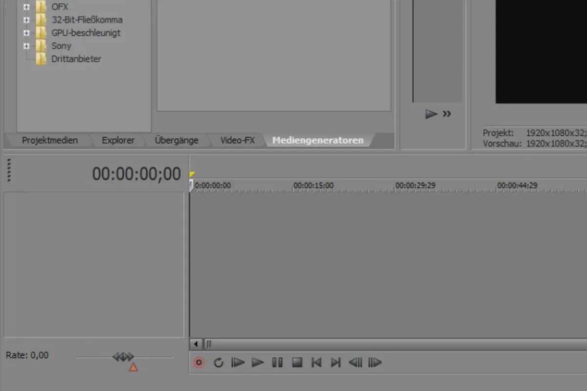 VEGAS Pro: 레이아웃 파트 1