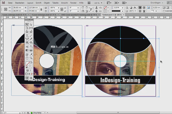 DVD cover and DVD label design - Part 3: Creating labels in Photoshop