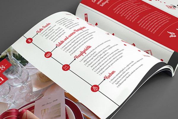 Photoshop-mallipohja kahden sivun A4-lehden vaakaversiolle - vaihtoehto 1.