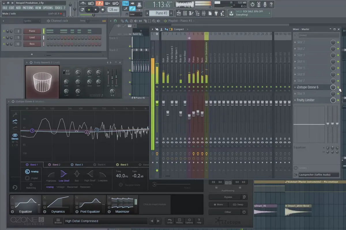 Produzione musicale digitale con FL Studio - 5.8 Esempio di produzione: Struttura e arrangiamento della canzone Parte 2, Utilizzo degli effetti.
