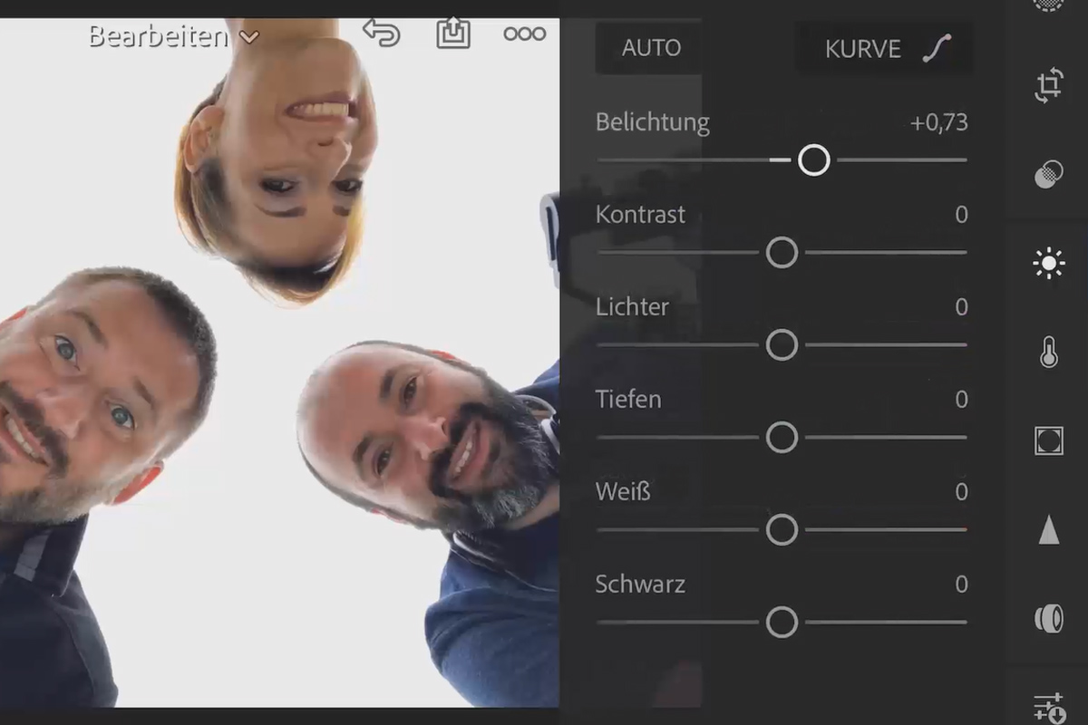 Smartphonefotografie en -beeldbewerking: 4.5 Creatieve groepsfoto - Lightroom mobiel.