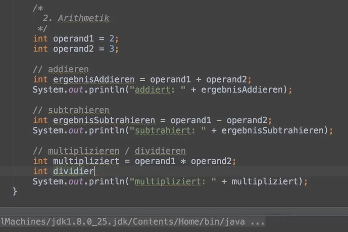 Java für Einsteiger – 5.2 Rechnen/Arithmetik (Teil 1)