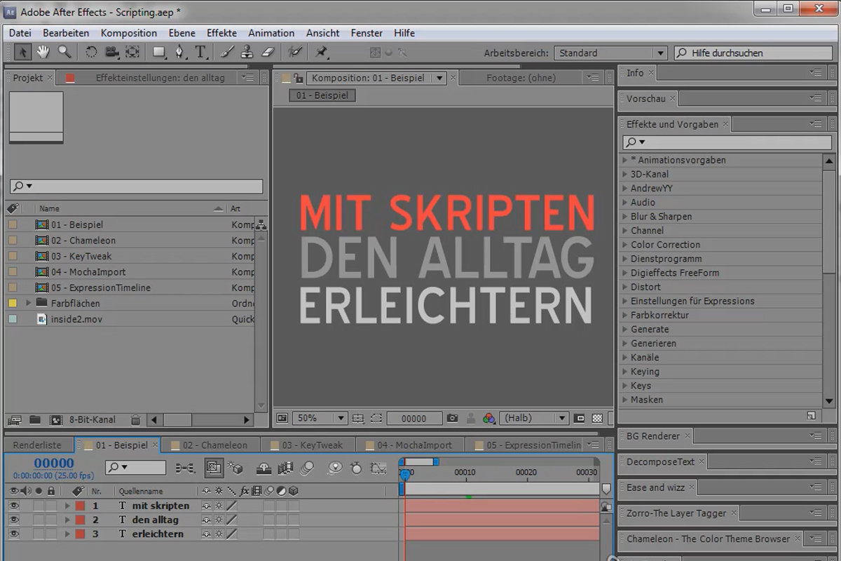 Scripting in AE - Script & link tips