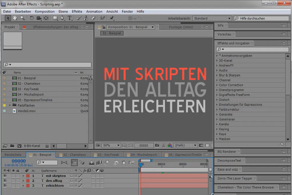 Scripting en AE - Consejos sobre scripts y enlaces