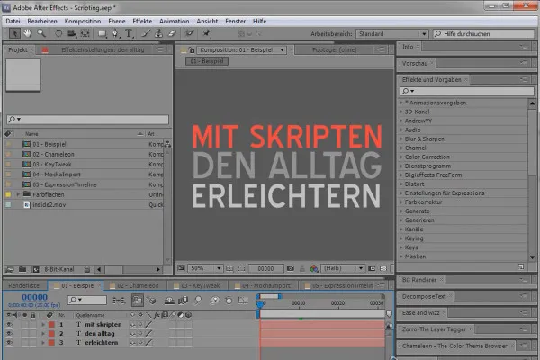 Scripting in AE - Skript- & Linktipps