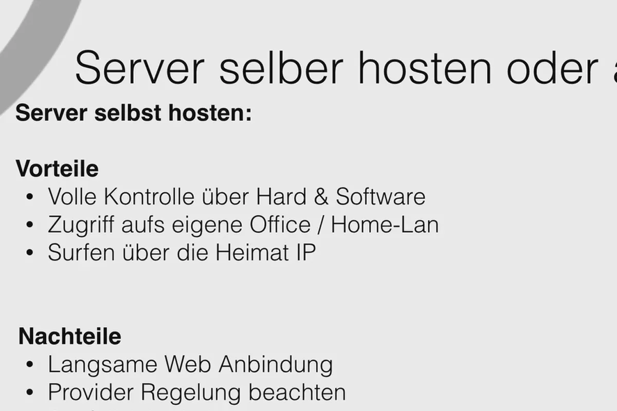 OpenVPN verstehen und einrichten – sicher im Netzwerk: 4.2 Server selbst hosten oder anmieten