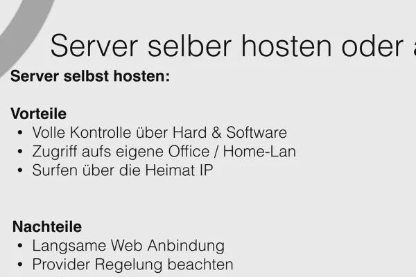 OpenVPN verstehen und einrichten – sicher im Netzwerk: 4.2 Server selbst hosten oder anmieten