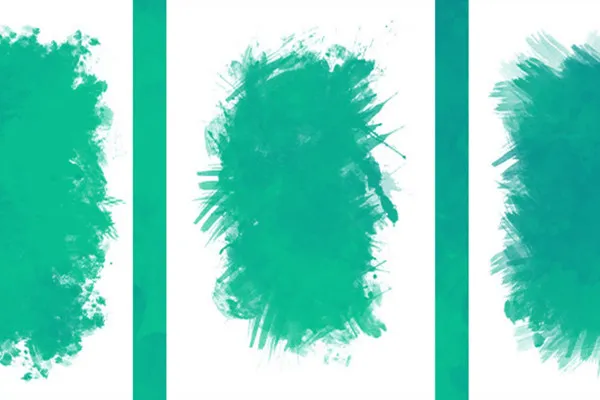 Rectangular watercolor frames for enchanting motifs