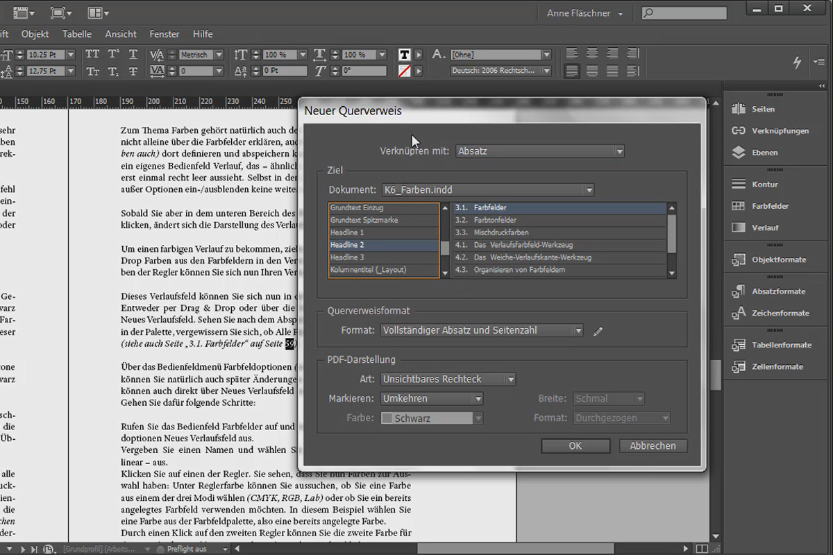 Grandes proyectos en Adobe InDesign - 3.09 - Referencias cruzadas
