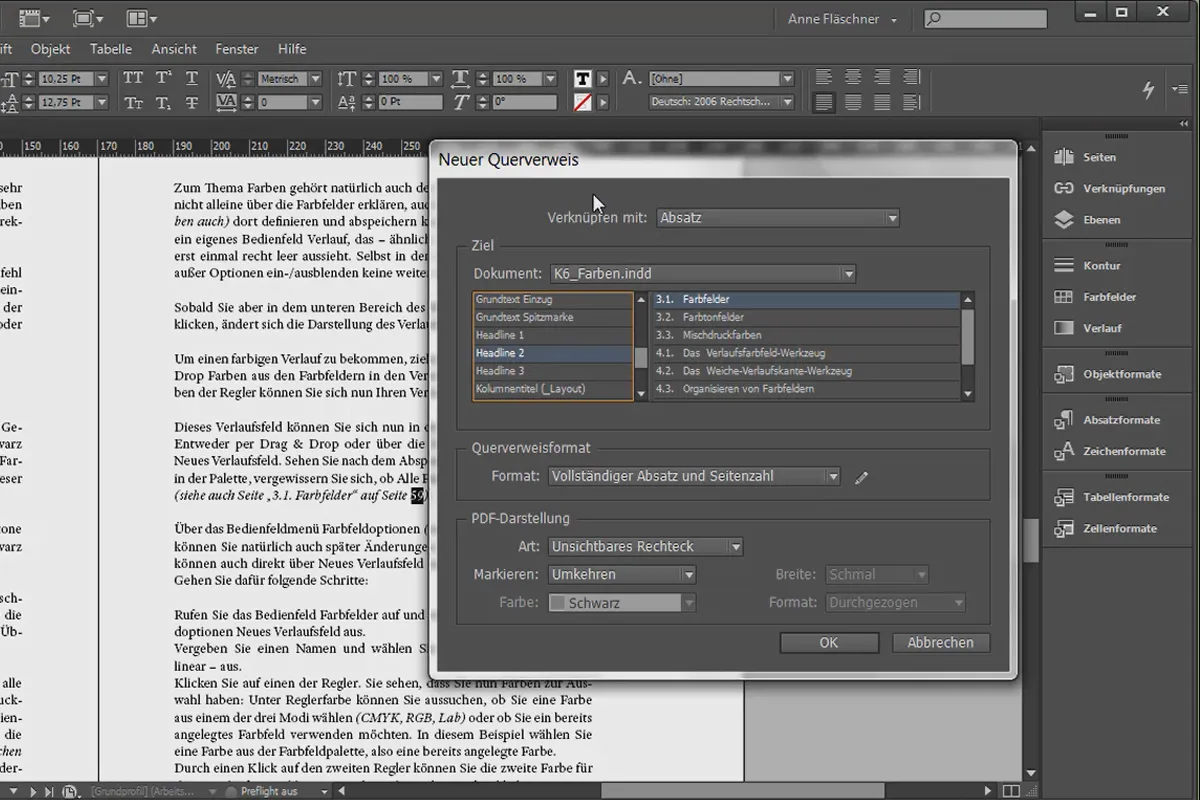 Великі проекти в Adobe InDesign - 3.09 - Посилання на сторінку