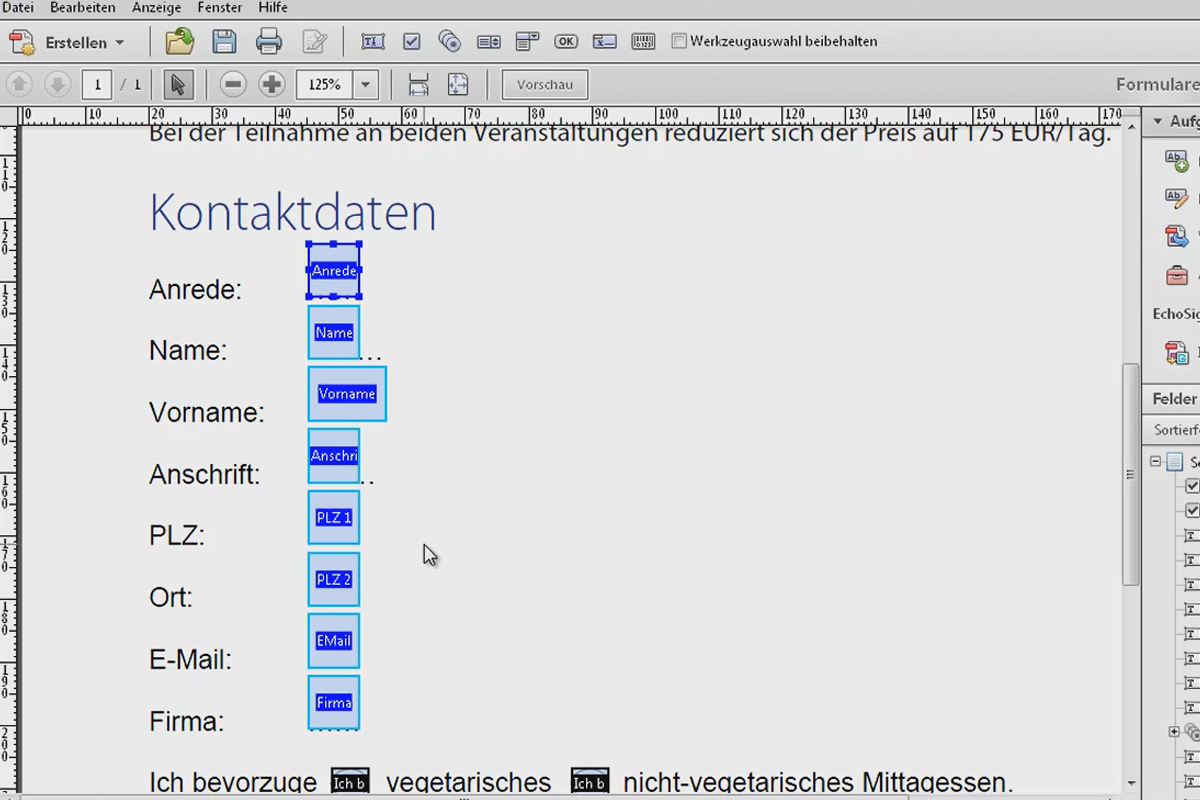 Crear formularios en Acrobat