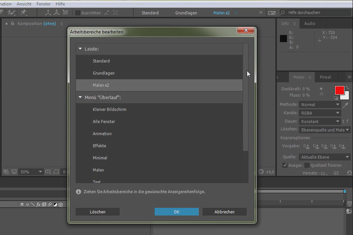 Nytt i Creative Cloud: After Effects CC 2015.1 (november 2015) - Arbetshistogrammet
