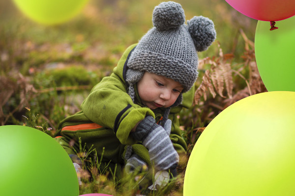 Images avec des ballons colorés : forme de ballon classique 1
