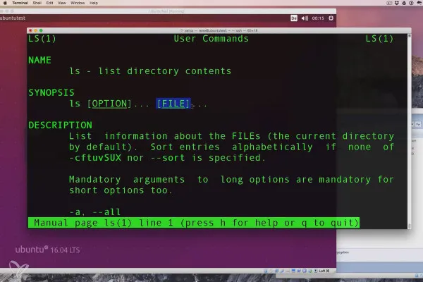 Linux untuk Pemula - 5.8 Dokumentasi untuk Perintah dengan man