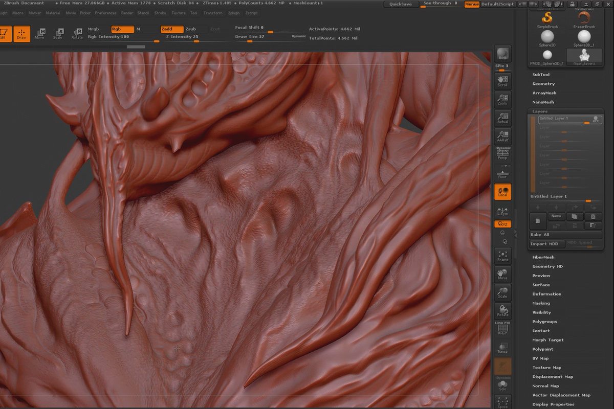 ZBrush para principiantes: 5.9 Capas/Morph Target