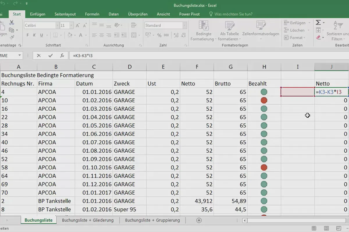 Excel-Grundlagen – Einführung für Anfänger: 22 Verschieben und Kopieren von Zeilen und Spalten