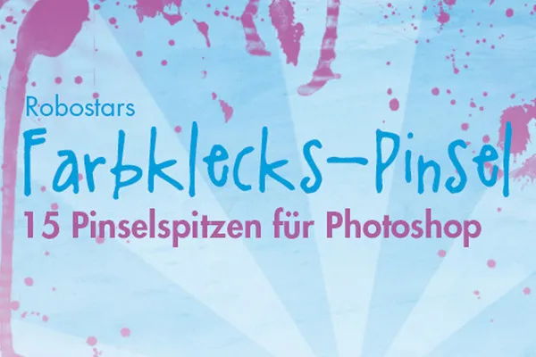 Farbklecks-Pinsel
