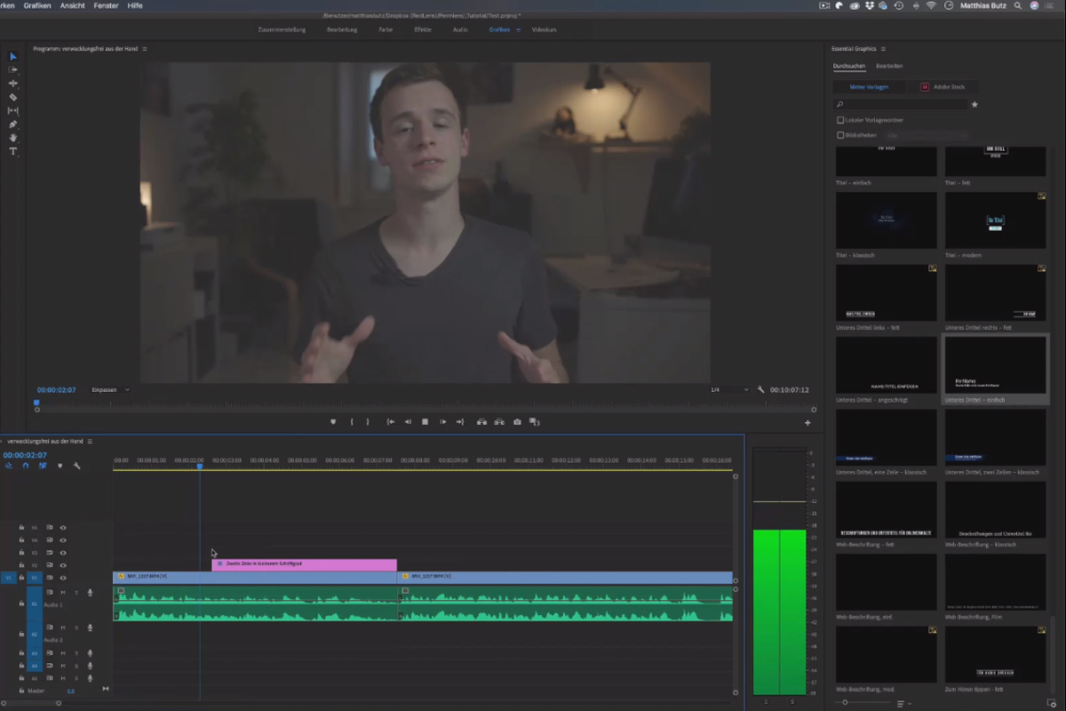 Premiere Pro CC Öğretici: 3.13 | Çözüm: Montaj II