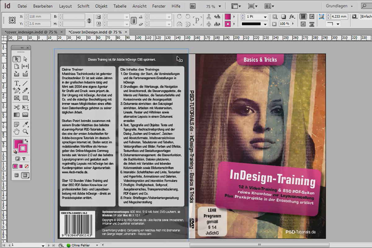 Lage til DVD-omslag og DVD-etikett - Del 4: Opprett etikett i InDesign