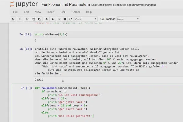 Python-Programmierung für Einsteiger – 22 Funktionen mit Parametern