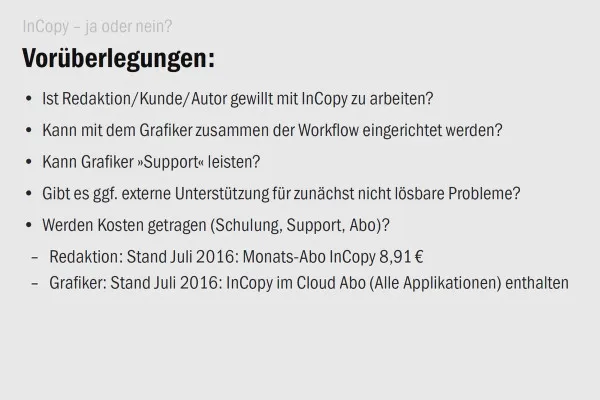 Adobe InCopy CC für Redakteure – 8 Zusammenfassung und Fazit