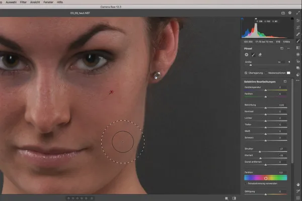 Camera Raw-opplæring: 3.9 | Hudretusj