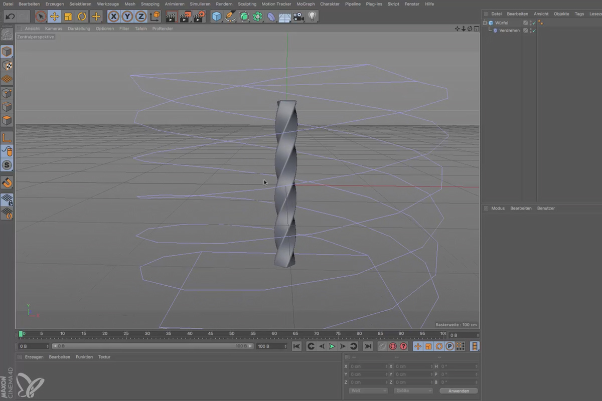 Cinema 4D för nybörjare - 3D-praxis: 3.6 Deformer.