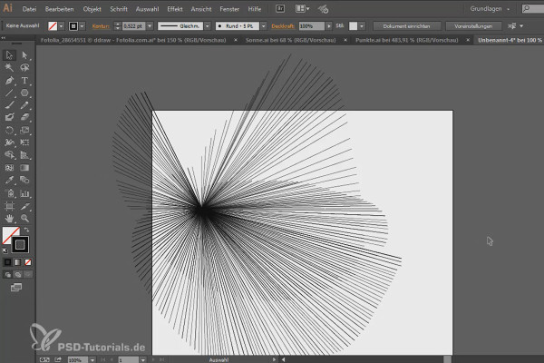 Tips & tricks for Adobe Illustrator: Create vector line sinedots yourself incl. killer trick