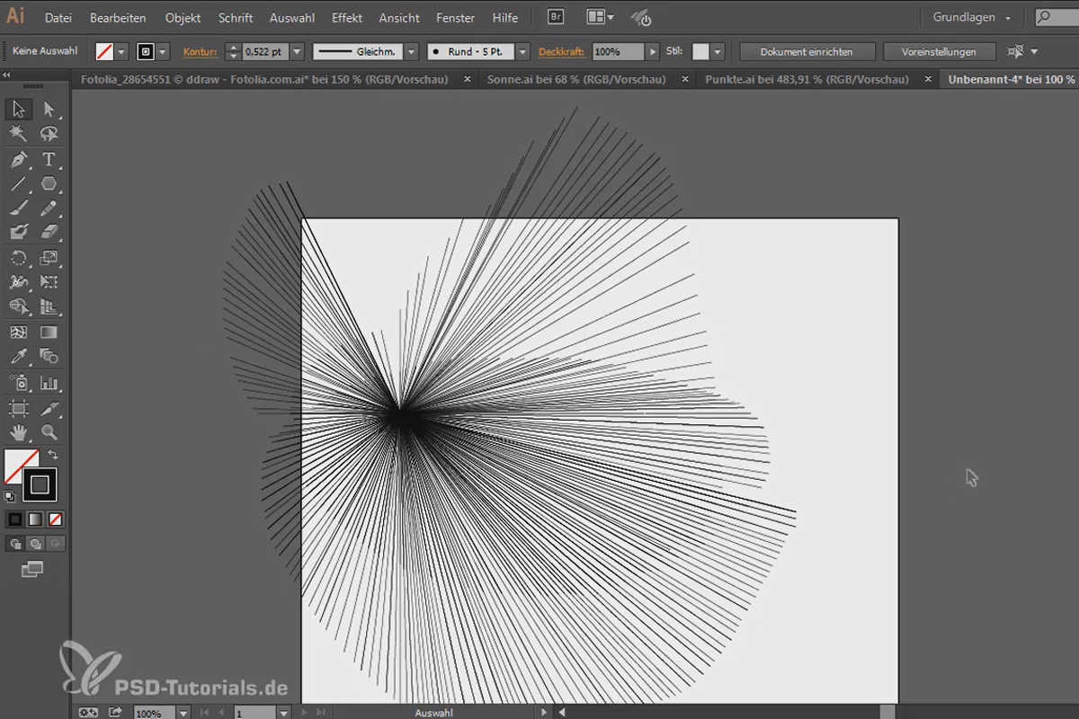 Tips & tricks for Adobe Illustrator: Create vector line sinedots yourself incl. killer trick