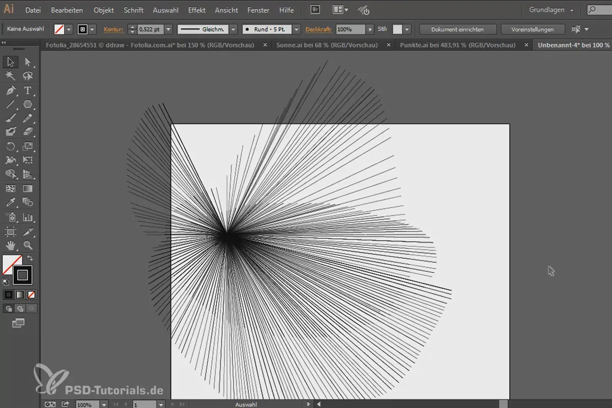 Tipps & Tricks zu Adobe Illustrator: Vektorlinien Sinedots selbst erstellen inkl. Killertrick