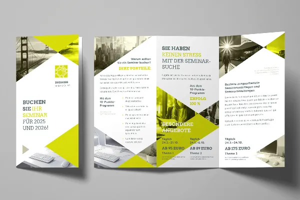 Ontwerp sjablonen voor flyers & folders - Versie 22