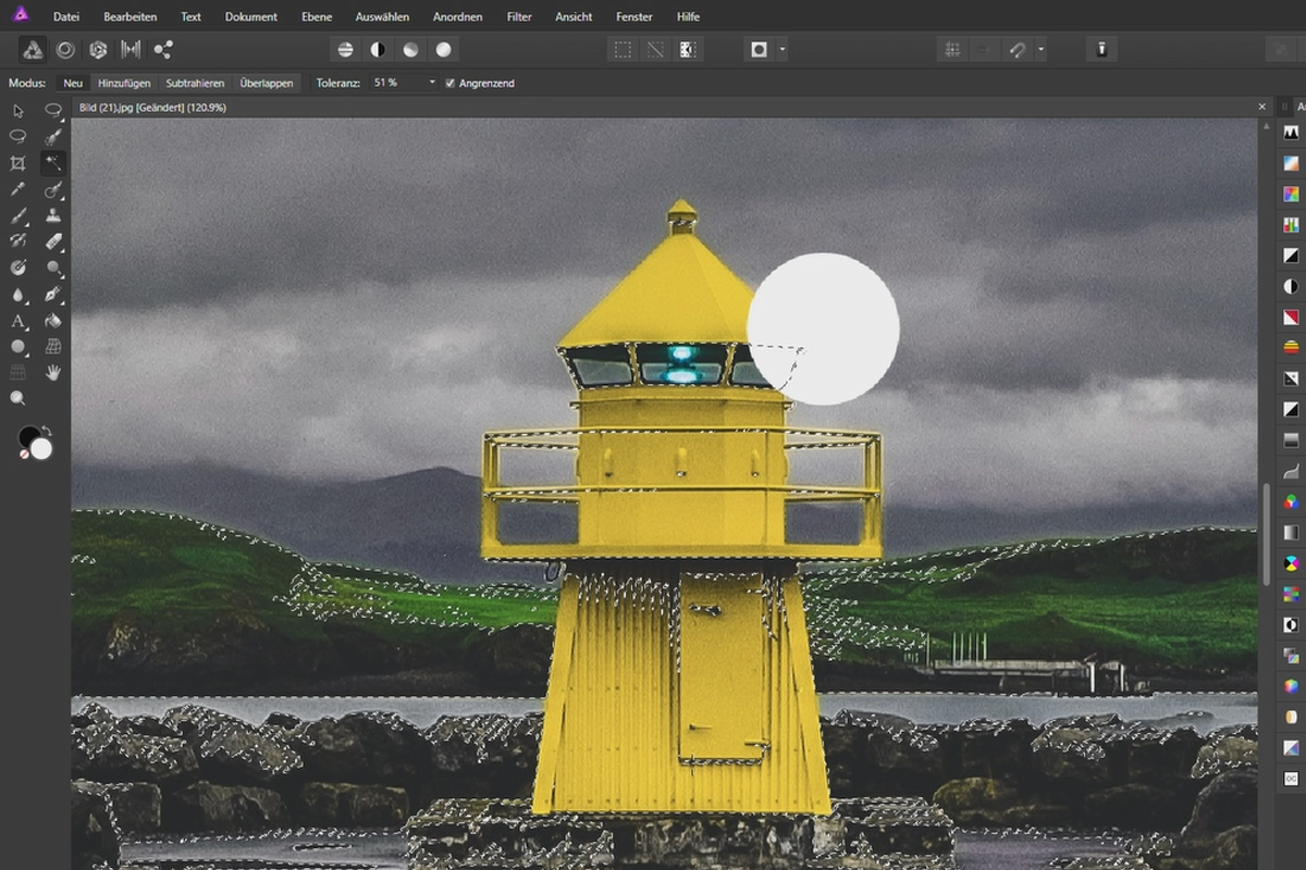 Affinity Photo-veiledning - Grunnleggende: 3.3 | Utvalgsverktøy