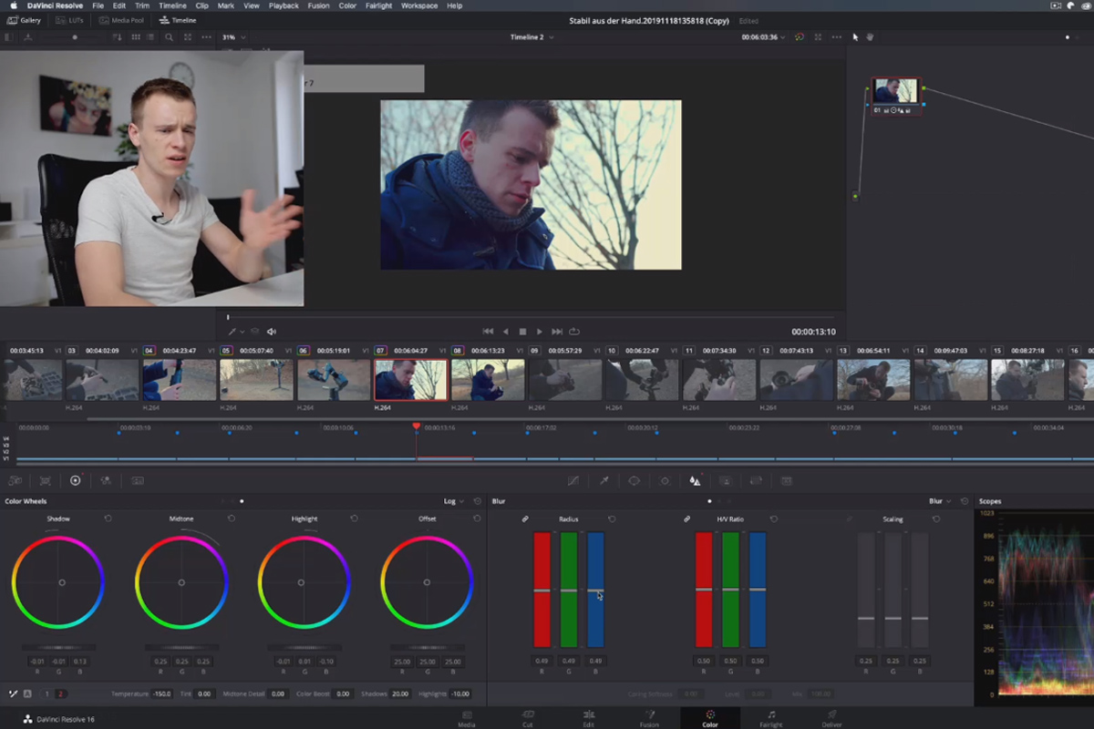 DaVinci Resolve-guide: 4.3 | Inställningslager