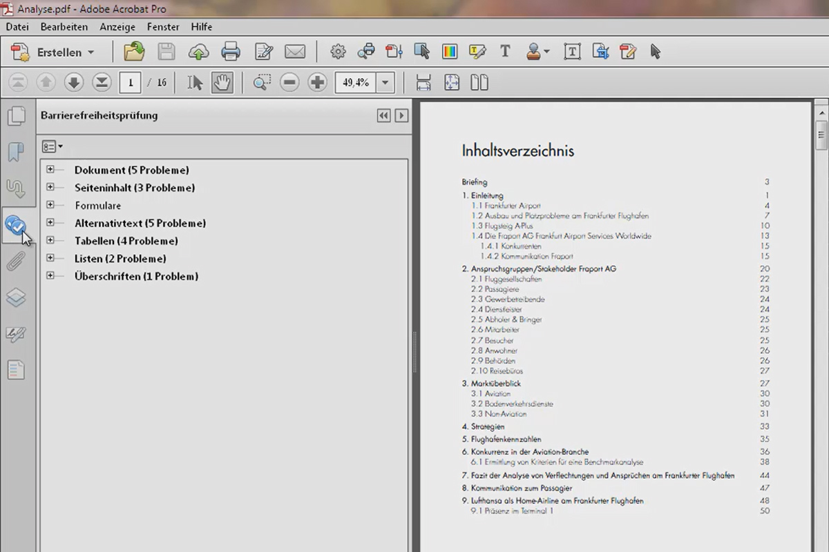 Hacer que los documentos sean accesibles con Acrobat - Descripción general