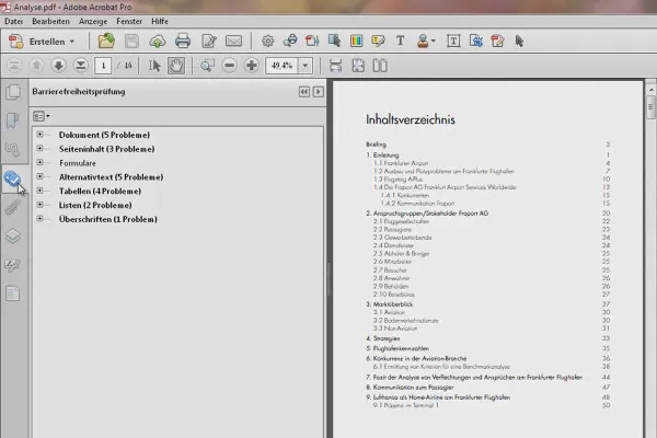 Dokumente barrierefrei gestalten mit Acrobat - Überblick