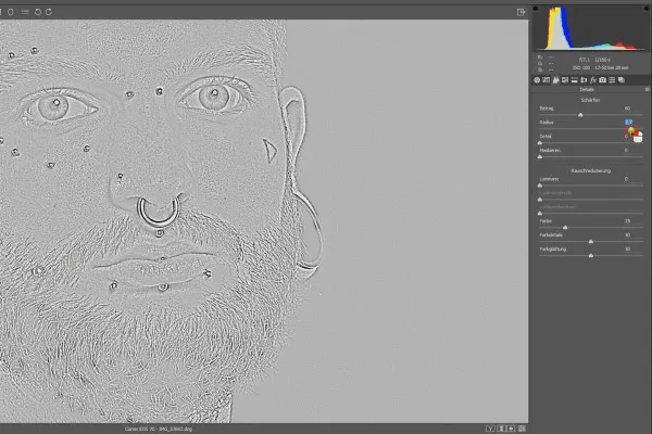 Separazione delle frequenze in Photoshop - 23 sviluppo Raw