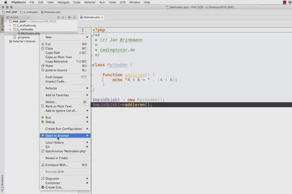 Objektorientert webprogrammering med PHP - 4.01 Metoder i PHP