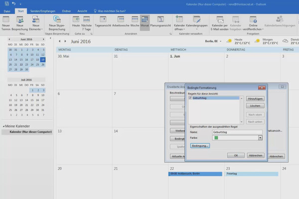 Bedre i Outlook: Bliv en Office-helt - 23 Betinget formatering for fødselsdage og helligdage
