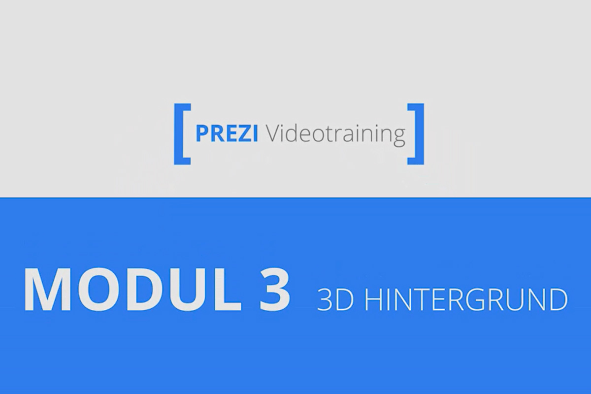 Prezi pour débutants - Présentations qui enchantent - 3.6 Plus de profondeur avec l'arrière-plan 3D