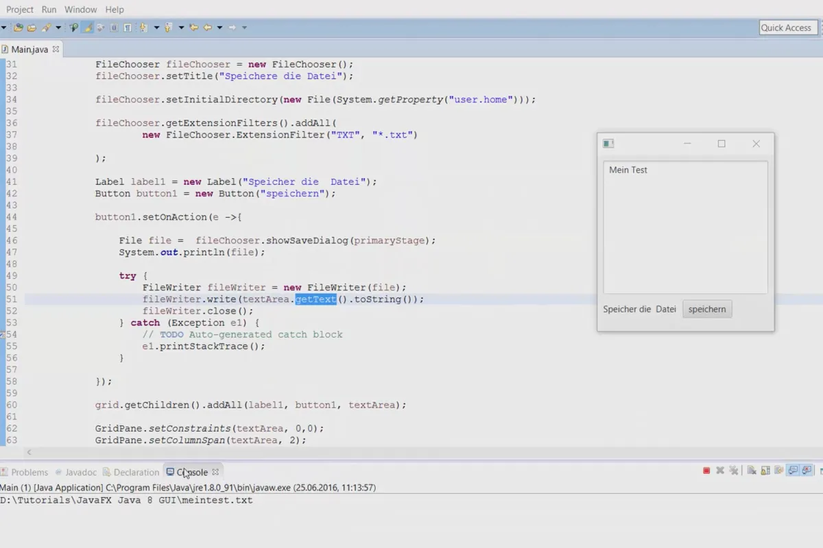 JavaFX for GUI-utvikling - 23 FileChooser (øvingsoppgave)