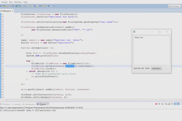 JavaFX Tutorials – GUI-Entwicklung