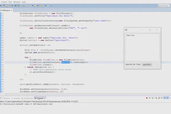 JavaFX for GUI-utvikling - 23 FileChooser (øvingsoppgave)