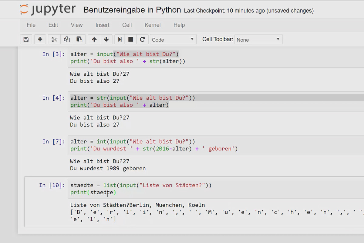 Python-programmering för nybörjare - 23 användarinmatning