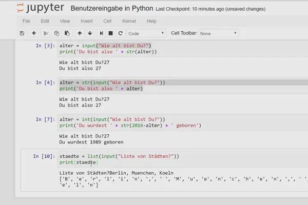 Python programlama dilini öğrenmeye yeni başlayanlar için - 23 kullanıcı girişi