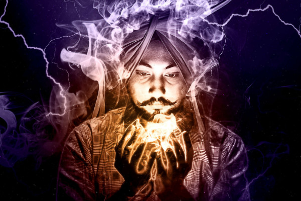 Azione di Photoshop "Fumo e Fulmini