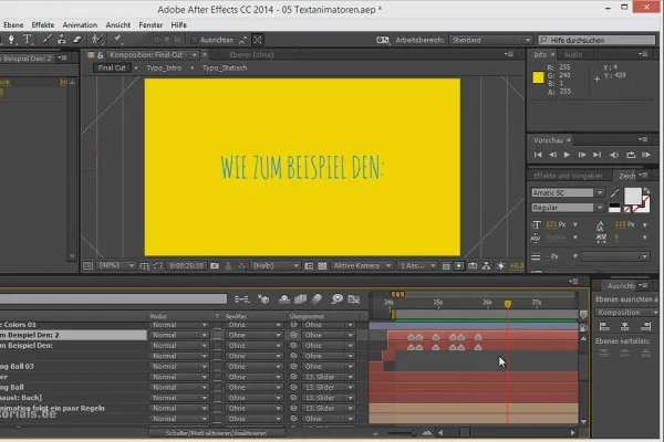 Animación fácil: haz que las palabras aparezcan sobre la música