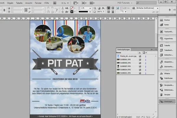 Tipps & Tricks zu Adobe InDesign: Dateiinformationen aller Verknüpfungen exportieren
