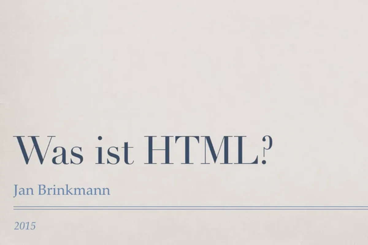 Základy HTML, CSS a JavaScriptu – 02 Co je HTML?