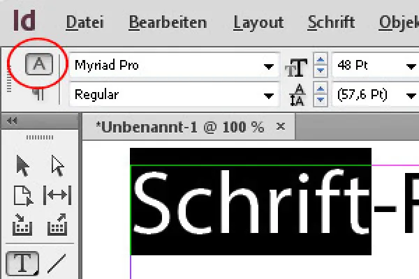 "InDesign" valdymo paletė