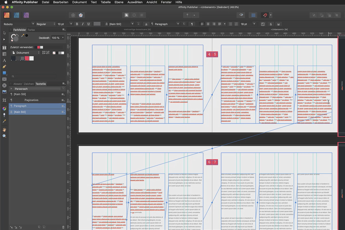 Affinity Publisher Basistutorial: 23 | Voorbeeldpagina's en paginanummering